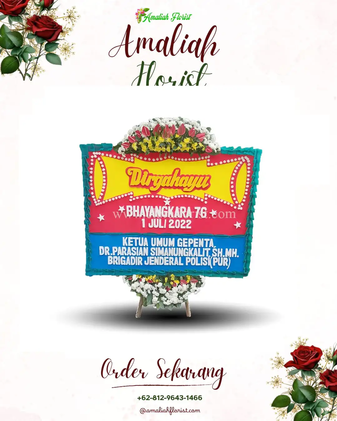 Papan Bunga HUT Ulang Tahun Kalisampurno